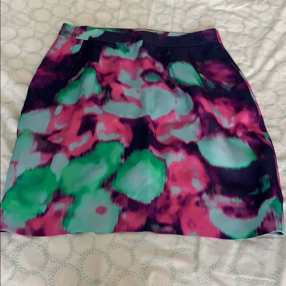 Kate Spade painterly floral pencil skirt